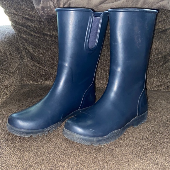 Sperry Shoes - Navy Sperry Mid Calf Rain Boots